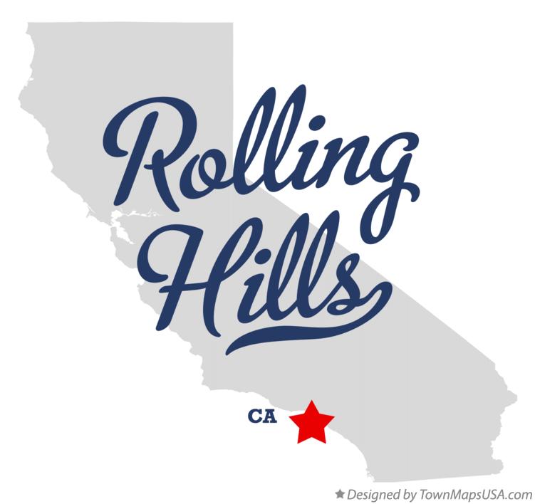 Map of Rolling Hills California CA