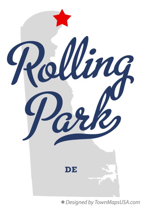 Map of Rolling Park Delaware DE