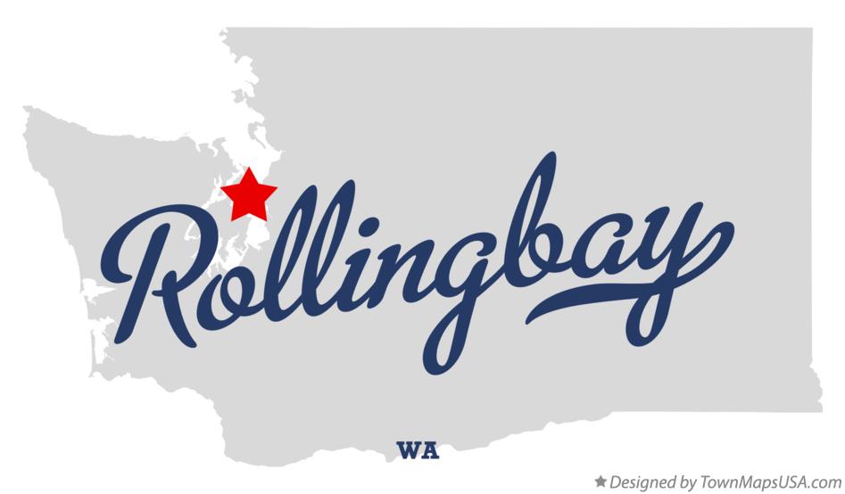 Map of Rollingbay Washington WA