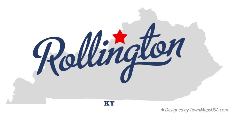 Map of Rollington Kentucky KY