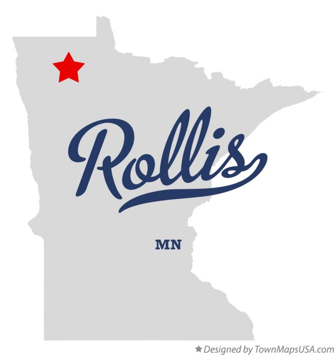Map of Rollis Minnesota MN