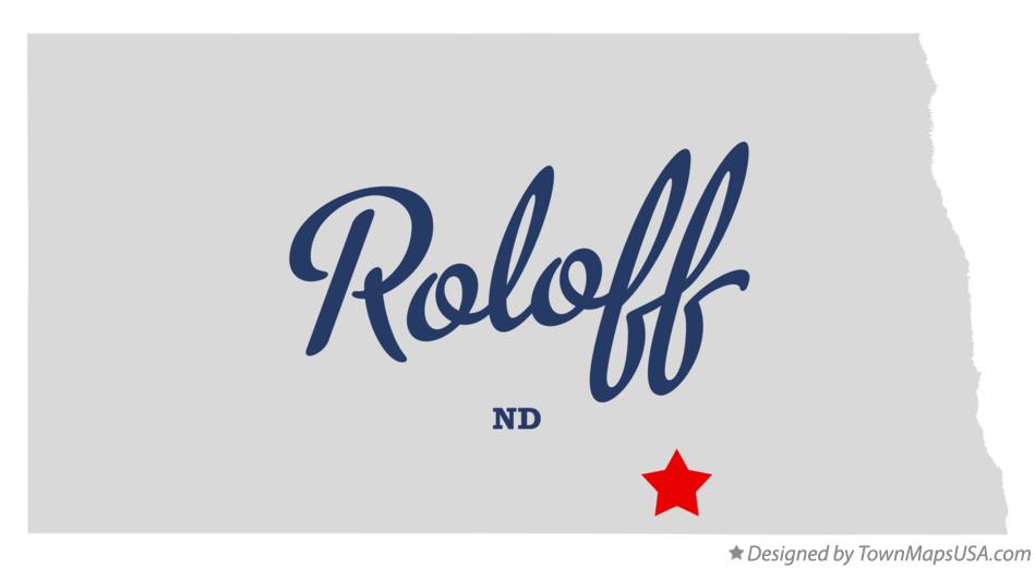 Map of Roloff North Dakota ND