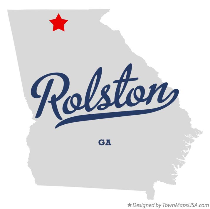 Map of Rolston Georgia GA