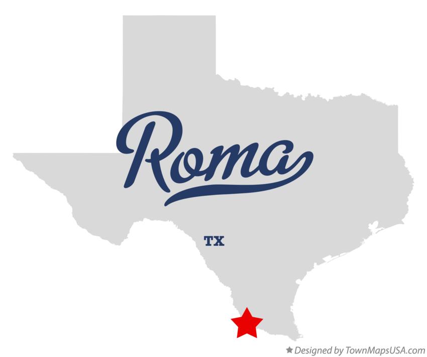 Map of Roma Texas TX