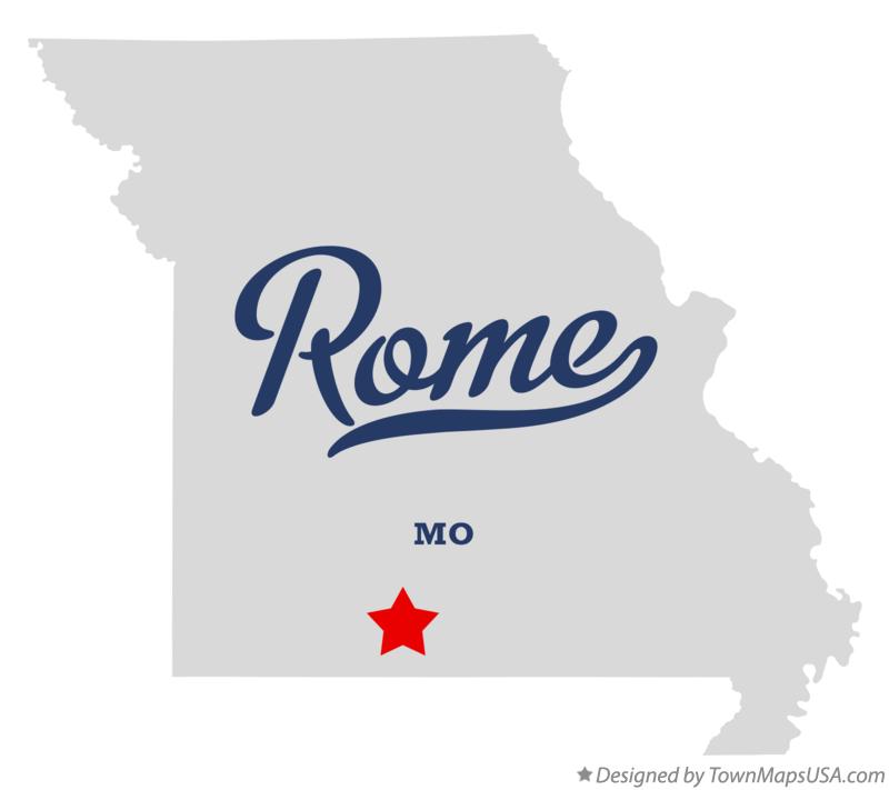 Map of Rome Missouri MO