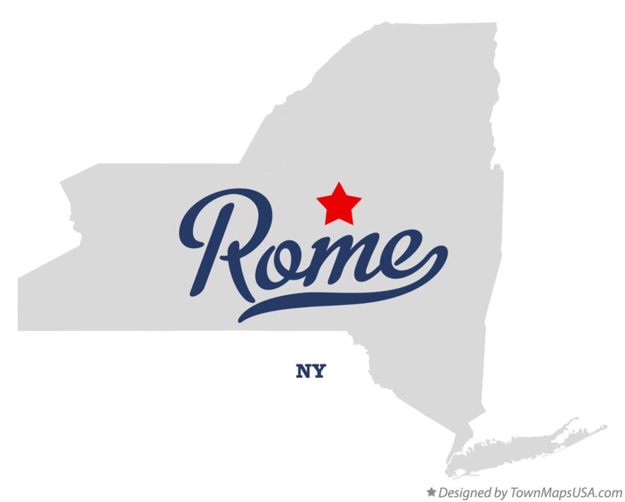 Map of Rome New York NY