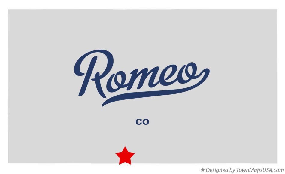 Map of Romeo Colorado CO
