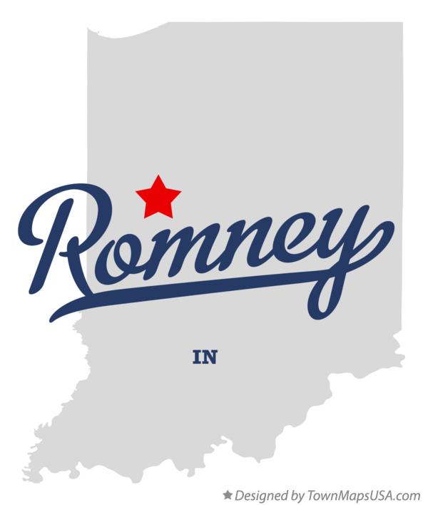 Map of Romney Indiana IN