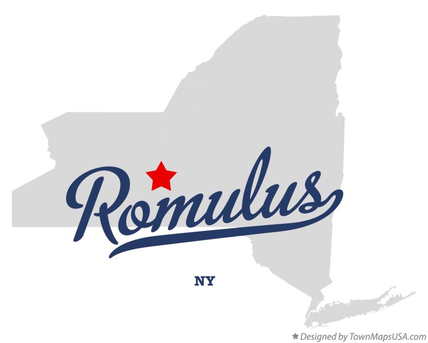 Map of Romulus New York NY