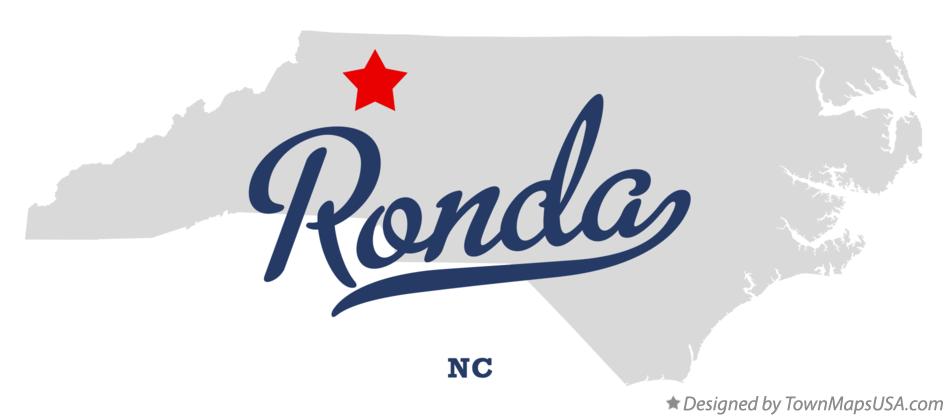 Map of Ronda North Carolina NC