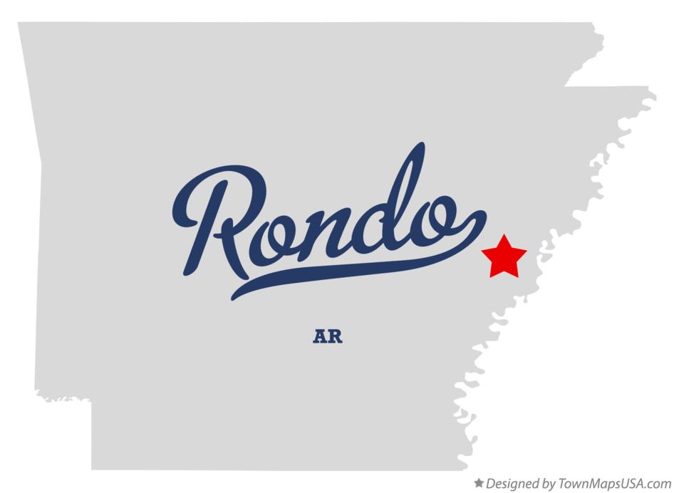Map of Rondo Arkansas AR