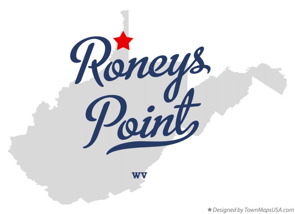 Map of Roneys Point West Virginia WV