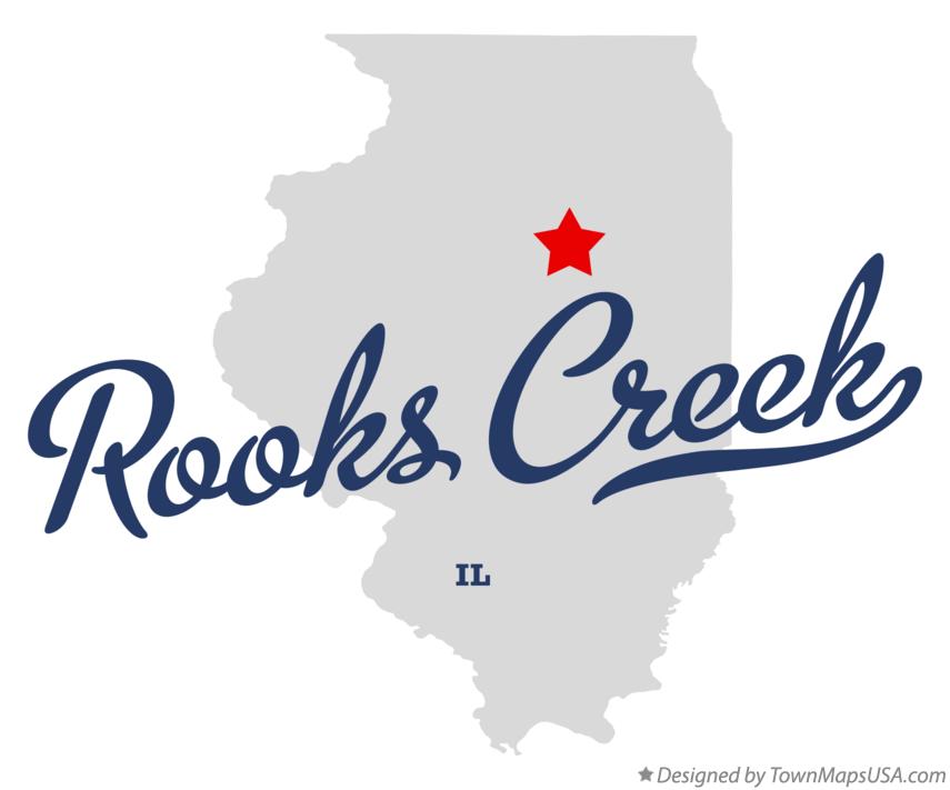 Map of Rooks Creek Illinois IL