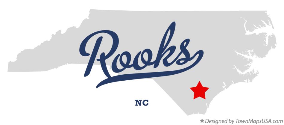 Map of Rooks North Carolina NC