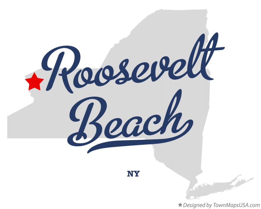 Map of Roosevelt Beach New York NY
