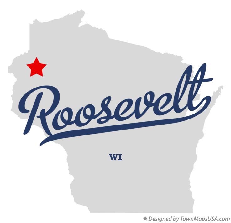 Map of Roosevelt Wisconsin WI