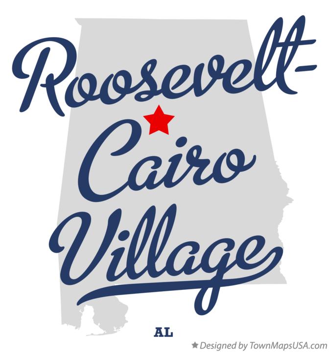Map of Roosevelt-Cairo Village Alabama AL