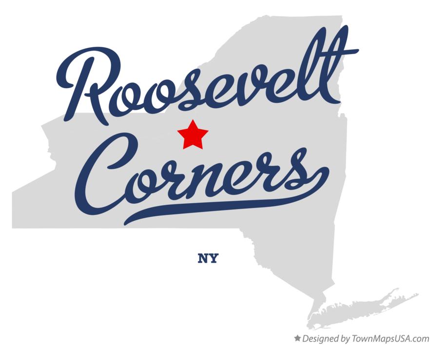 Map of Roosevelt Corners New York NY