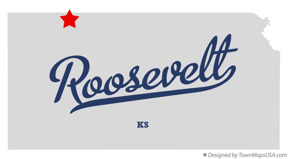 Map of Roosevelt Kansas KS
