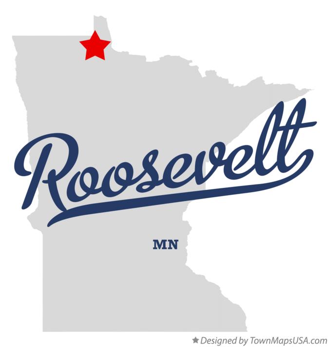 Map of Roosevelt Minnesota MN