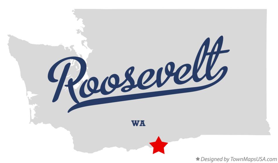 Map of Roosevelt Washington WA