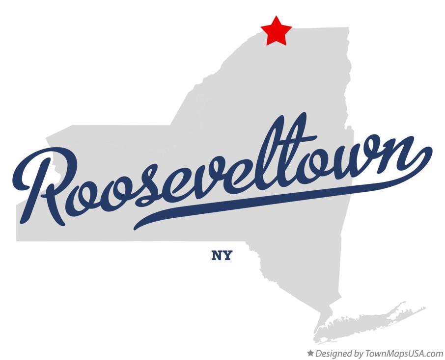 Map of Rooseveltown New York NY
