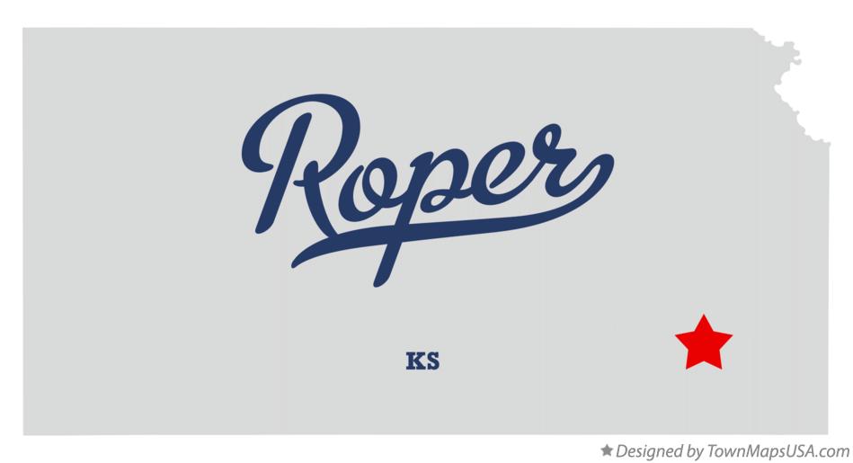 Map of Roper Kansas KS