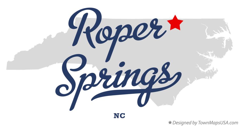 Map of Roper Springs North Carolina NC