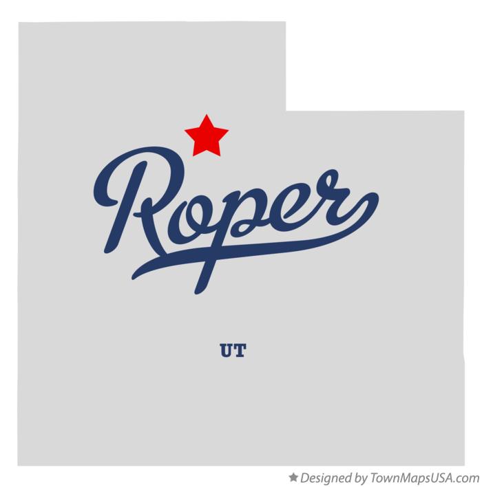 Map of Roper Utah UT