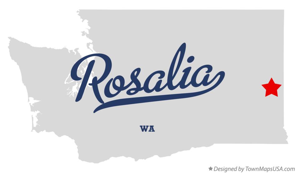 Map of Rosalia Washington WA