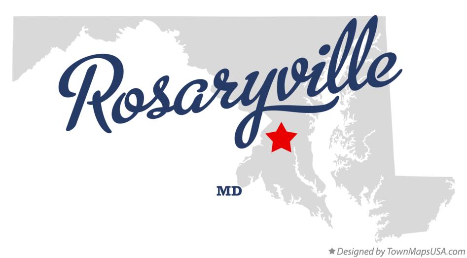 Map of Rosaryville Maryland MD