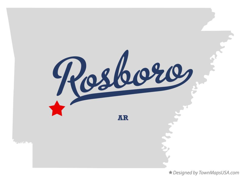 Map of Rosboro Arkansas AR