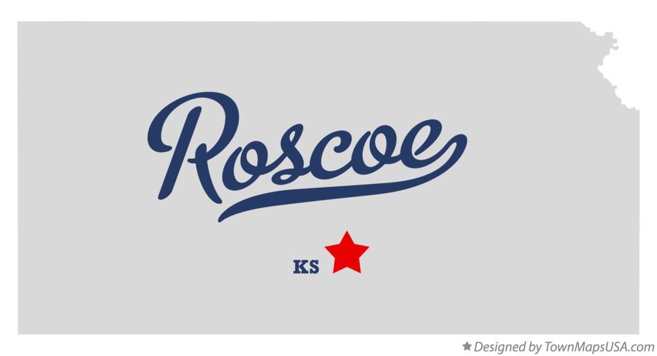 Map of Roscoe Kansas KS