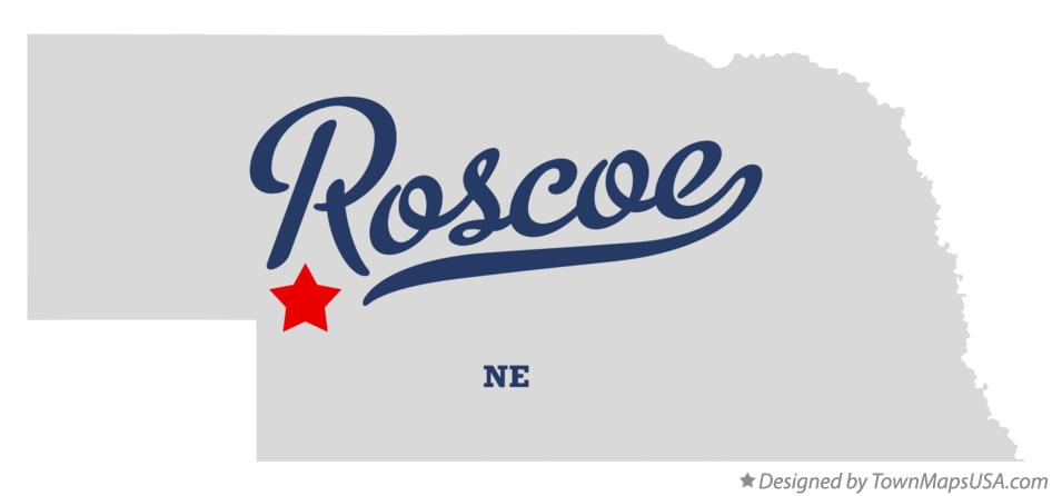 Map of Roscoe Nebraska NE