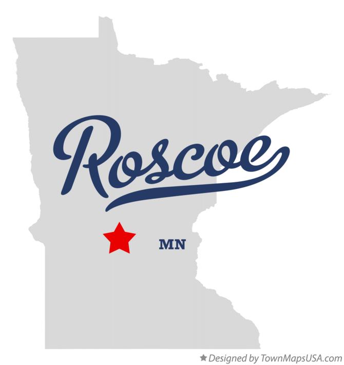 Map of Roscoe Minnesota MN