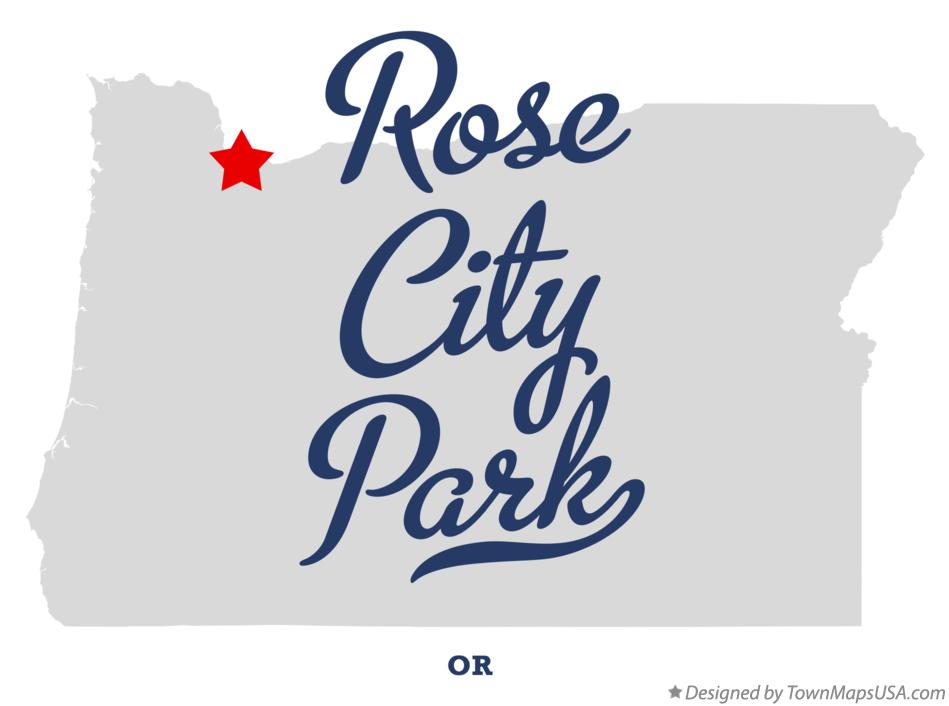 Map of Rose City Park Oregon OR