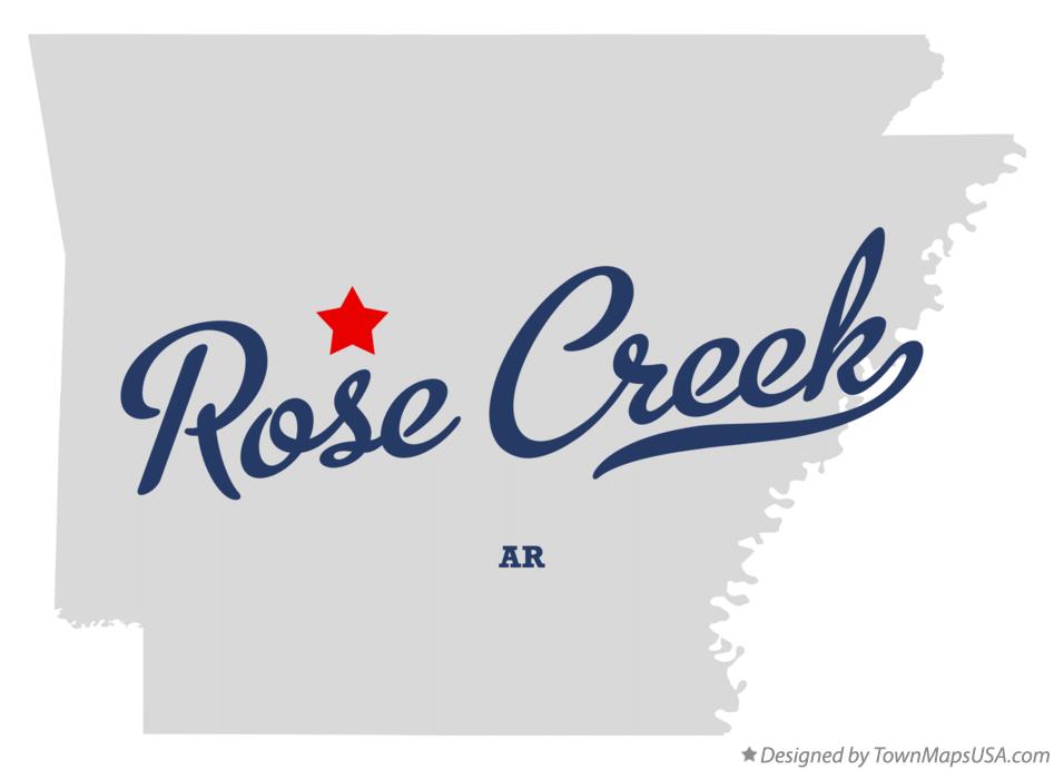 Map of Rose Creek Arkansas AR