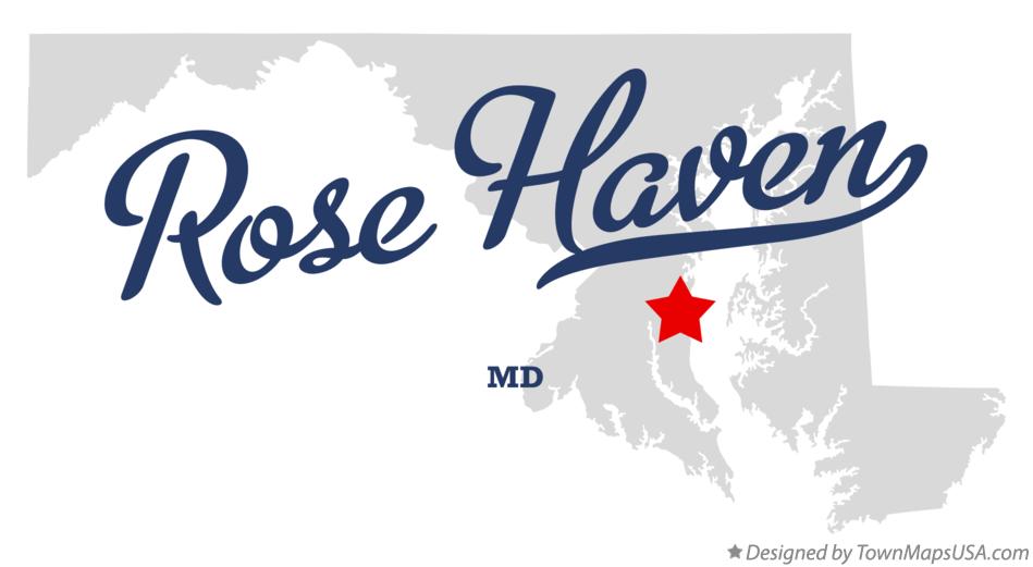 Map of Rose Haven Maryland MD