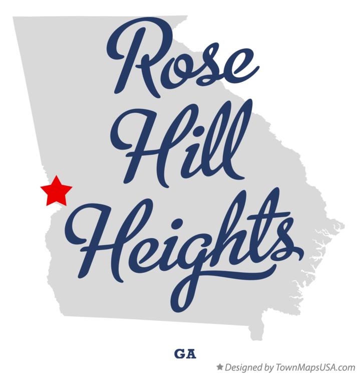 Map of Rose Hill Heights Georgia GA
