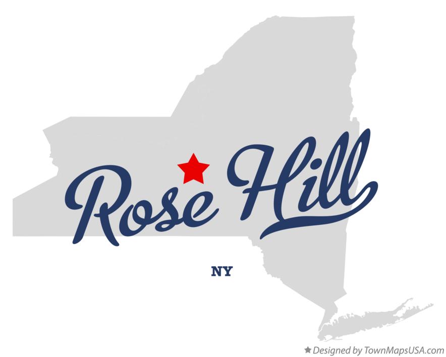 Map of Rose Hill New York NY
