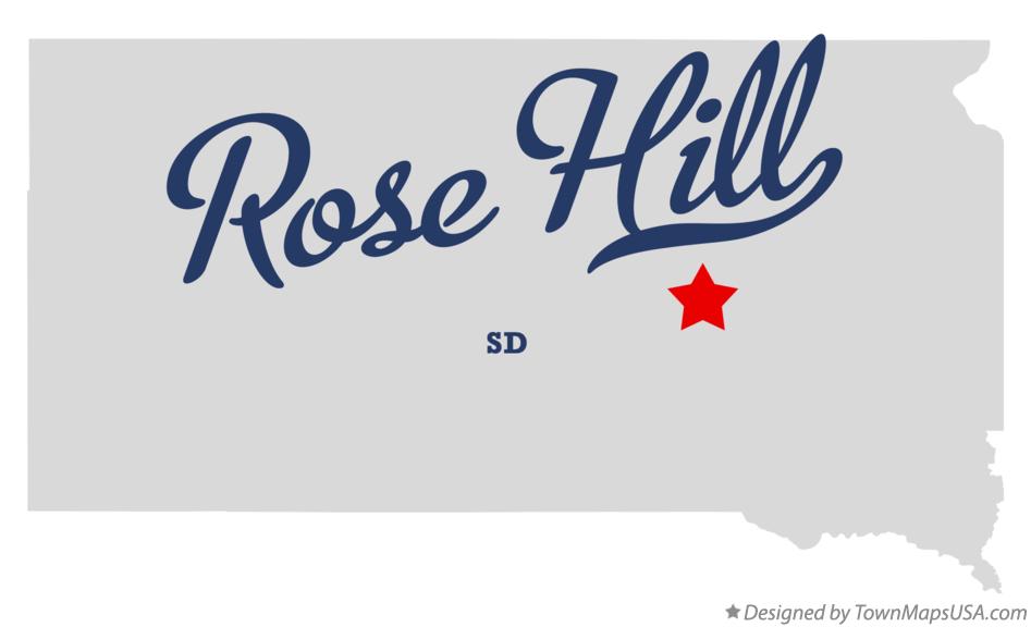 Map of Rose Hill South Dakota SD