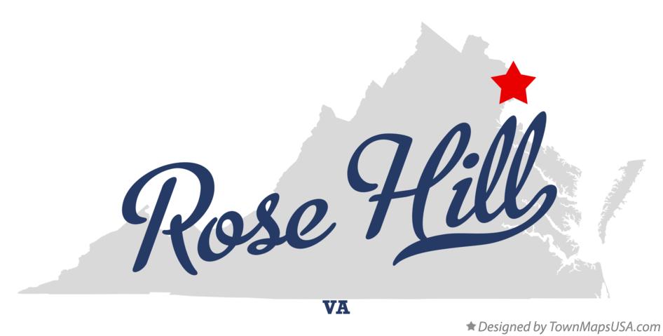 Map of Rose Hill Virginia VA