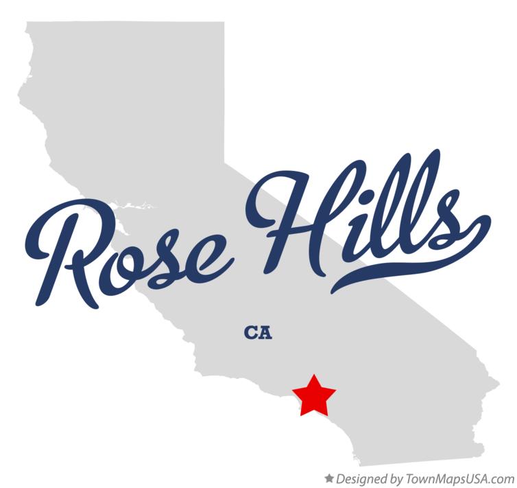 Map of Rose Hills California CA