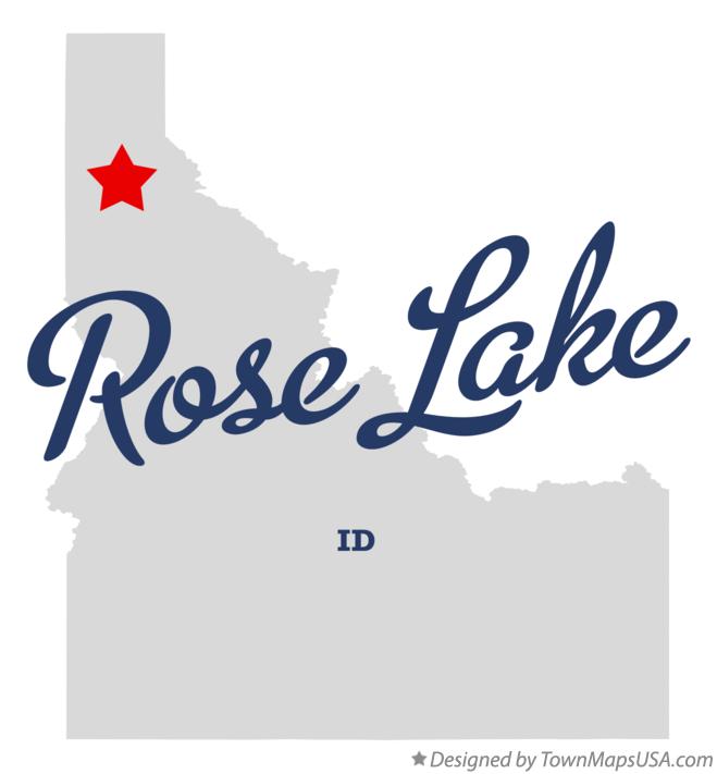 Map of Rose Lake Idaho ID