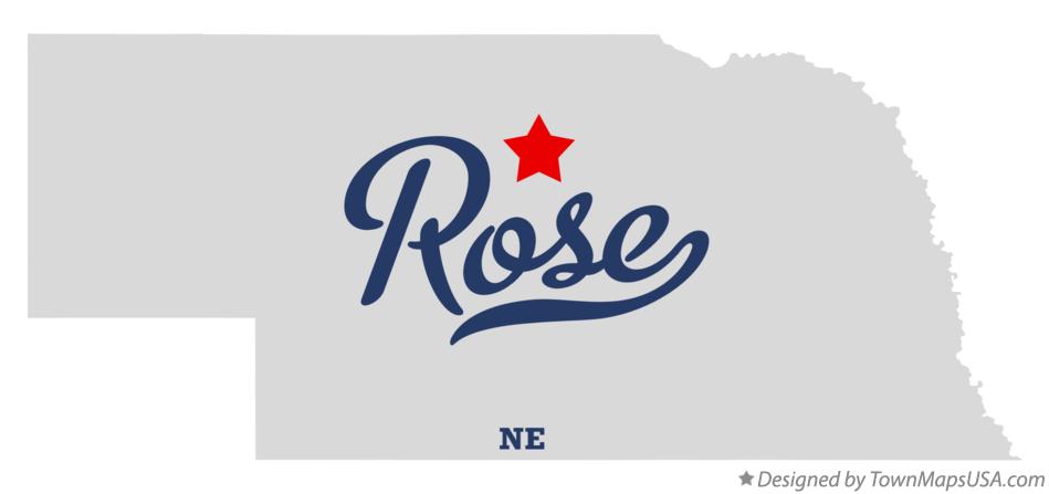 Map of Rose Nebraska NE