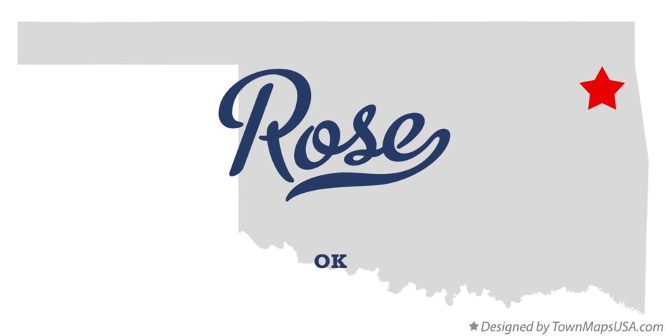 Map of Rose Oklahoma OK
