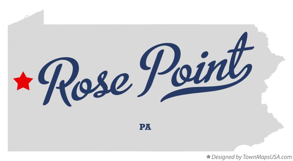Map of Rose Point Pennsylvania PA
