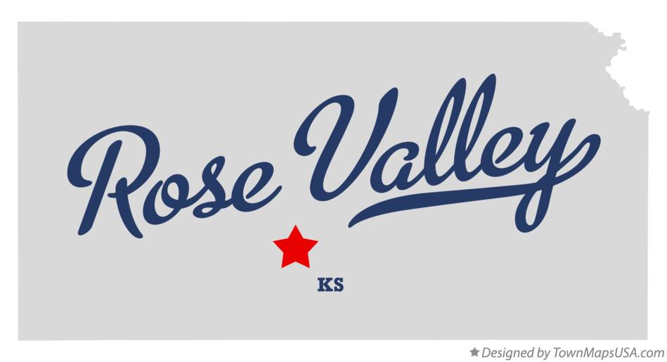 Map of Rose Valley Kansas KS
