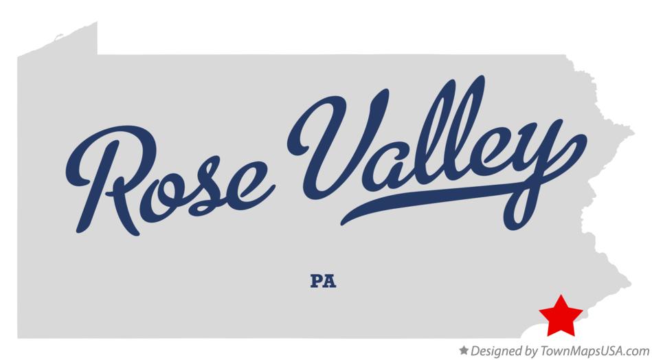 Map of Rose Valley Pennsylvania PA
