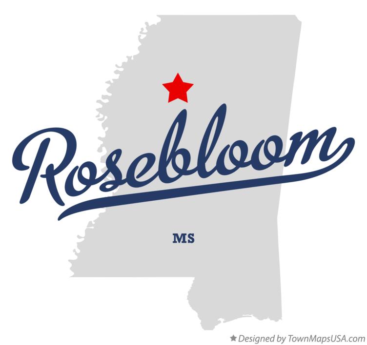 Map of Rosebloom Mississippi MS